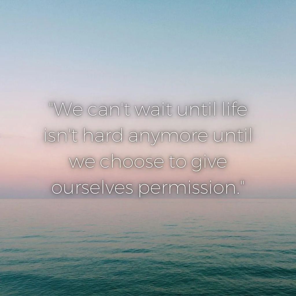 The Permission to say “It’s Okay”