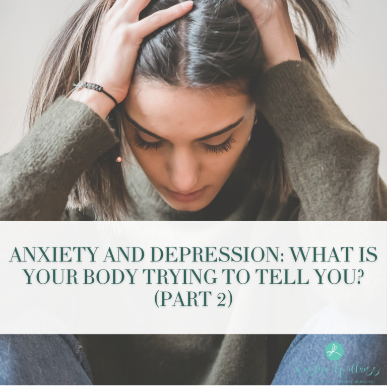 Anxiety and Depression: What Is Your Body Trying to Tell You? (Part 2)